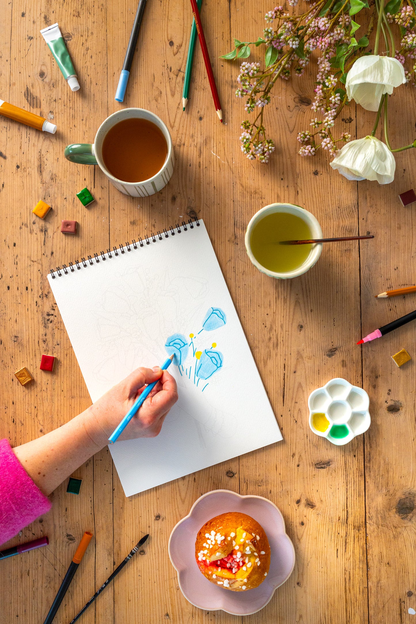 Carnet de coloriage A4 - Entre tes mains