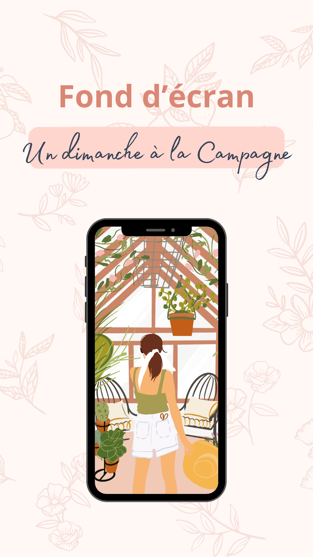 Fond d'écran pour Smartphone - Un dimanche à la campagne