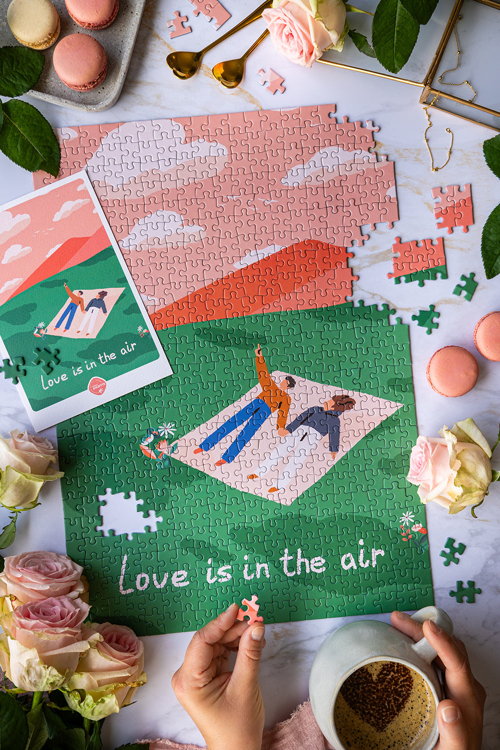 Puzzle 500 pièces Love is in the air