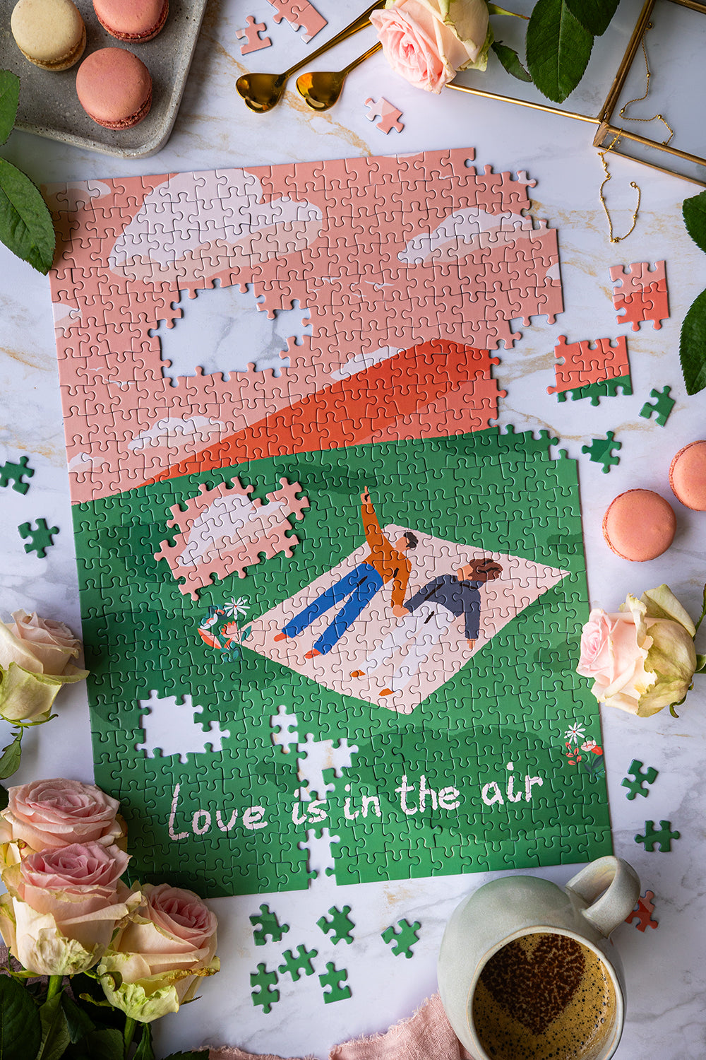 Puzzle 500 pièces Love is in the air