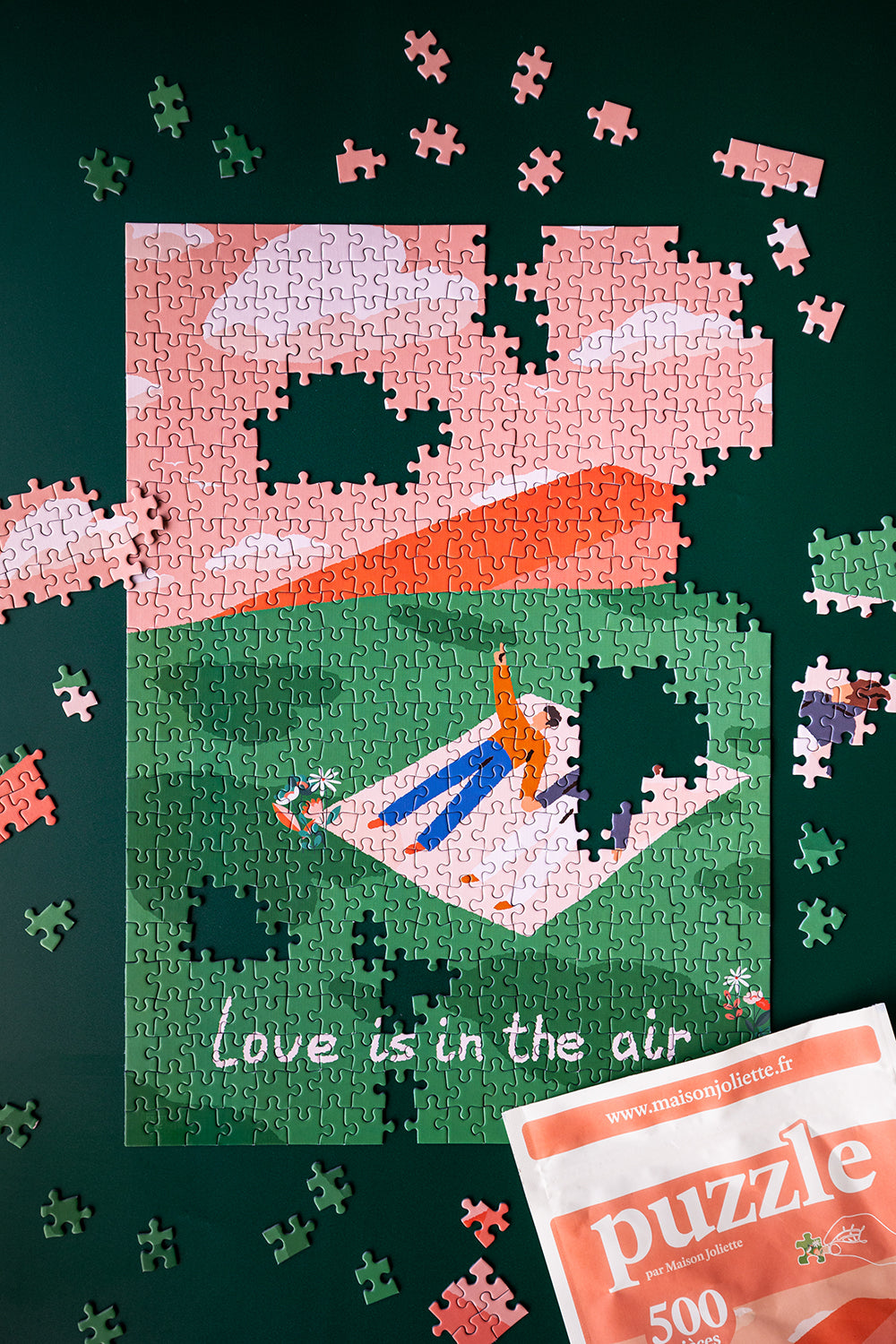 Puzzle 500 pièces Love is in the air