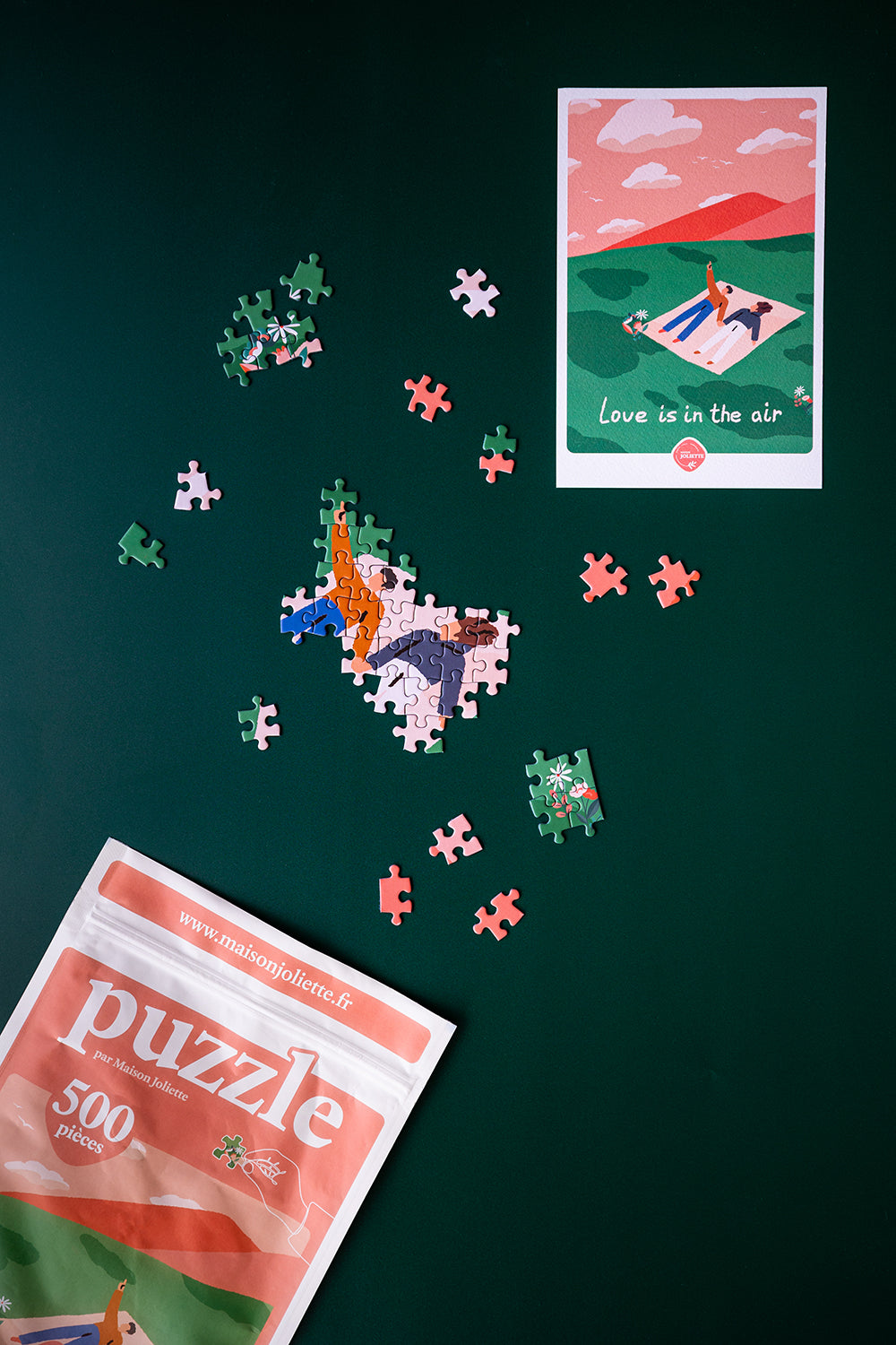 Puzzle 500 pièces Love is in the air