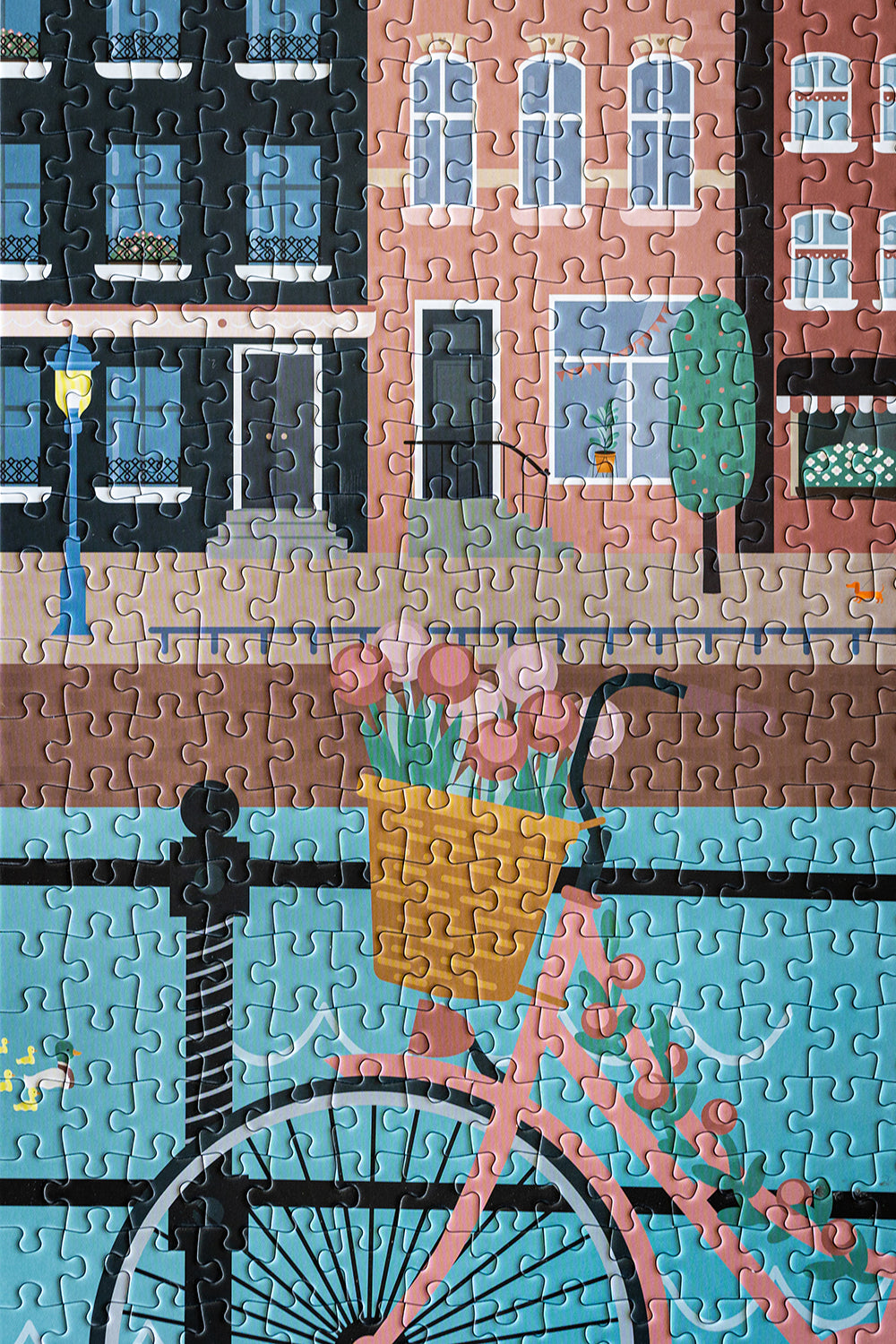 Puzzle 1000 pièces Pédalons au fil de l'eau