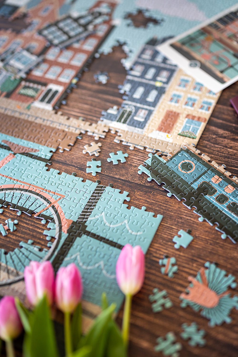 Puzzle 1000 pièces Pédalons au fil de l'eau