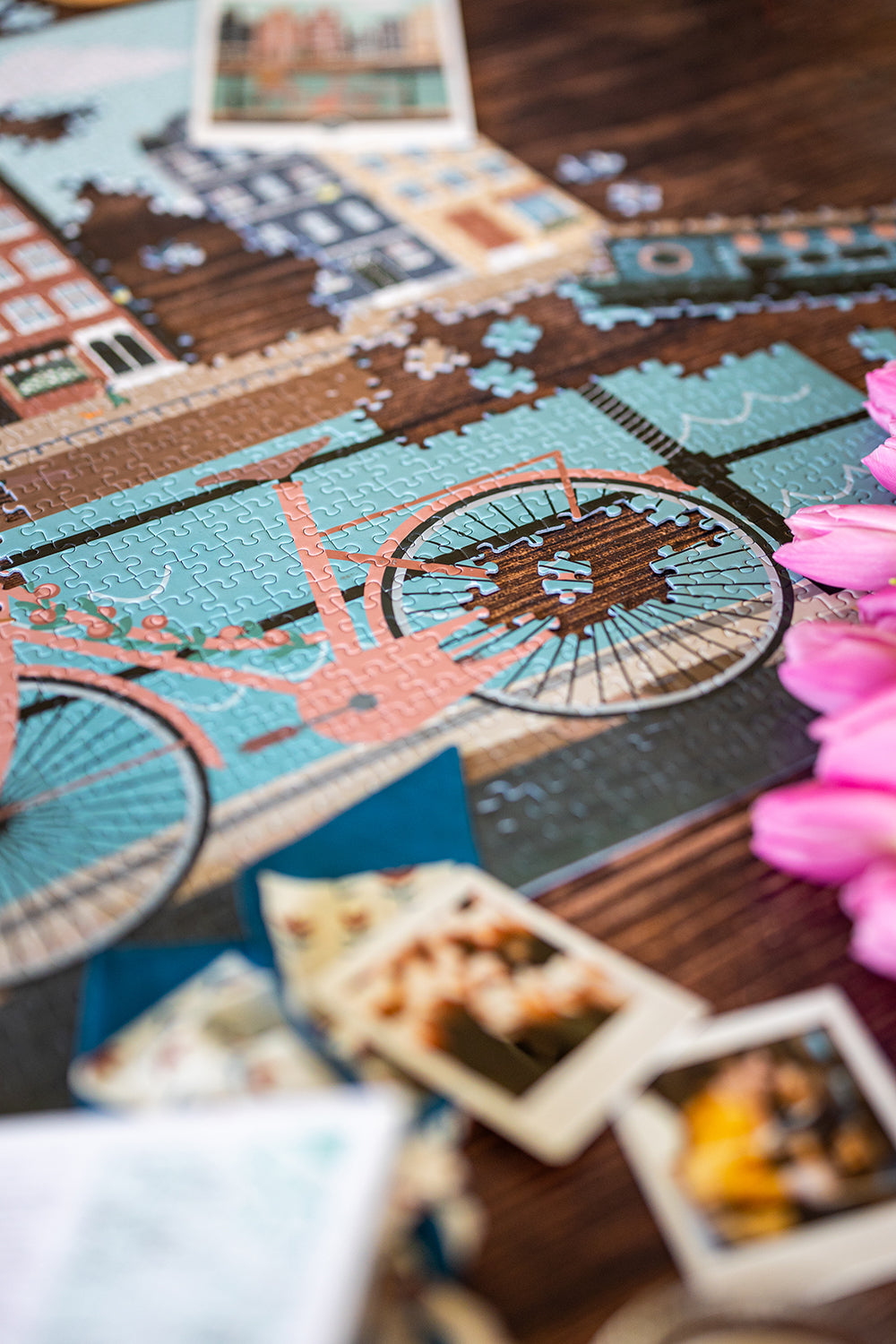 Puzzle 1000 pièces Pédalons au fil de l'eau