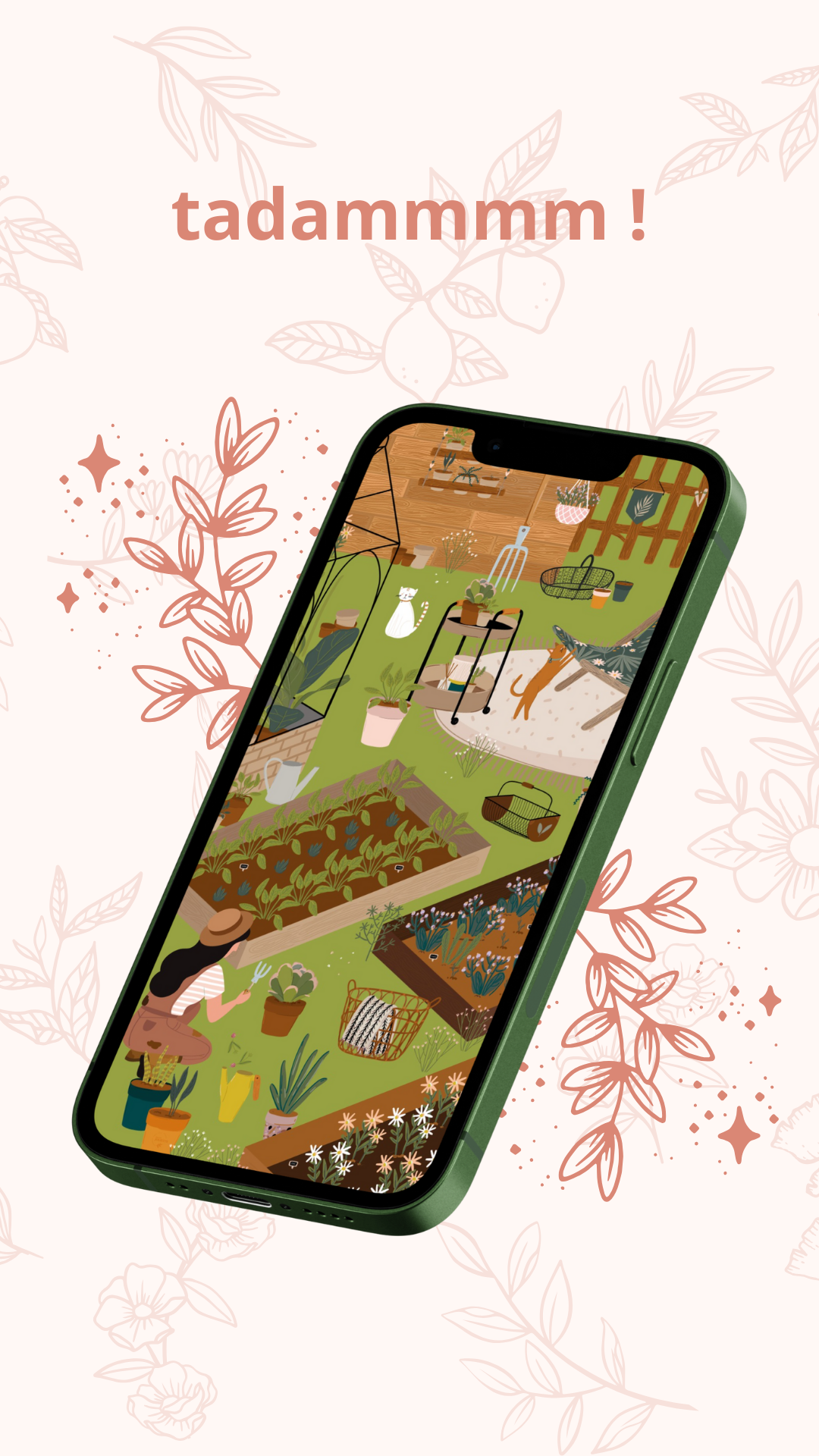 Fond d'écran pour Smartphone - Jardin Secret