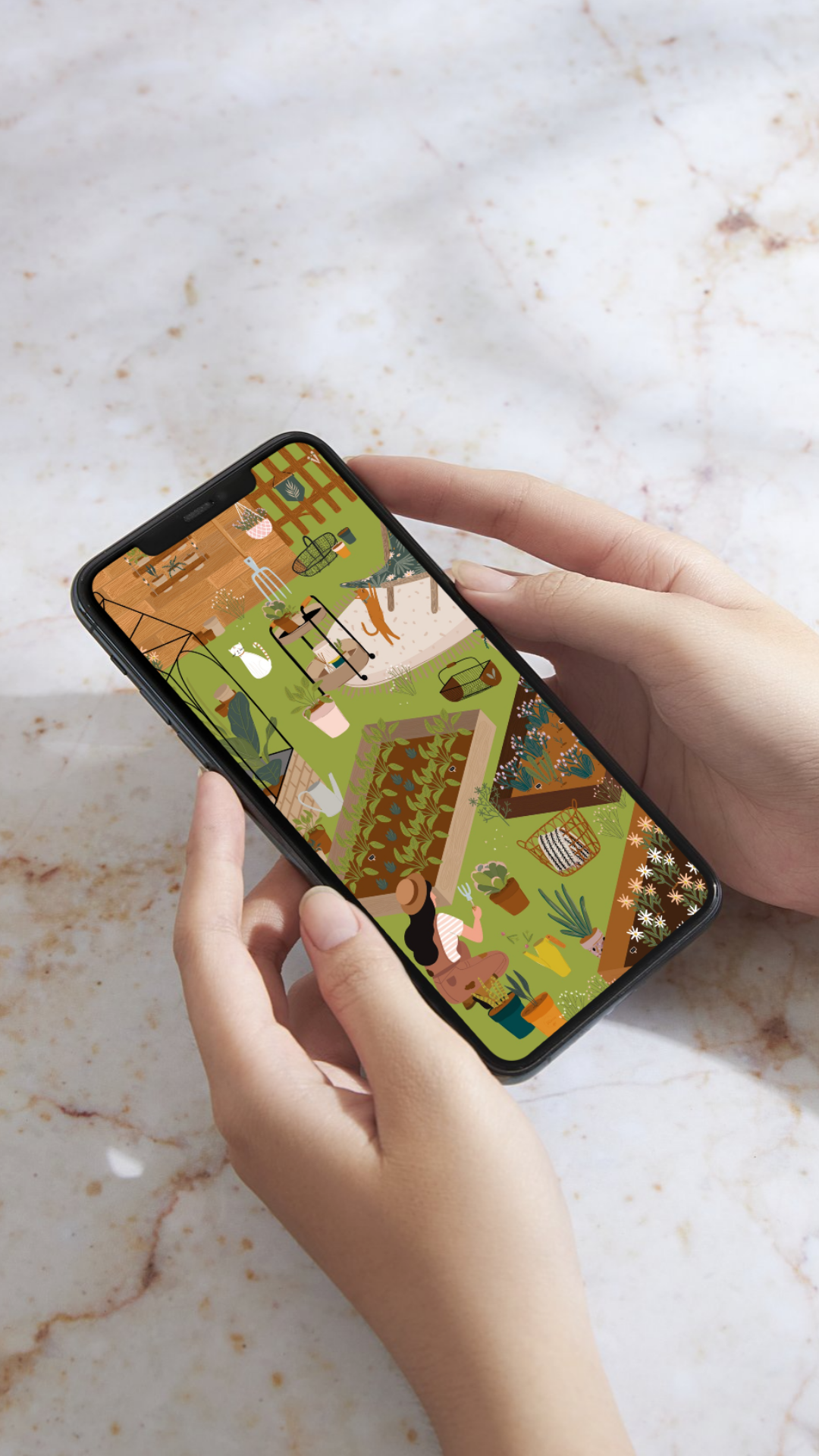 Fond d'écran pour Smartphone - Jardin Secret