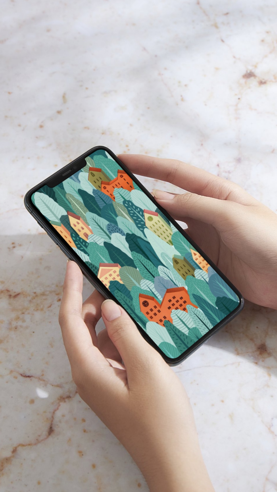 Fond d'écran pour Smartphone - Du vent dans les cimes