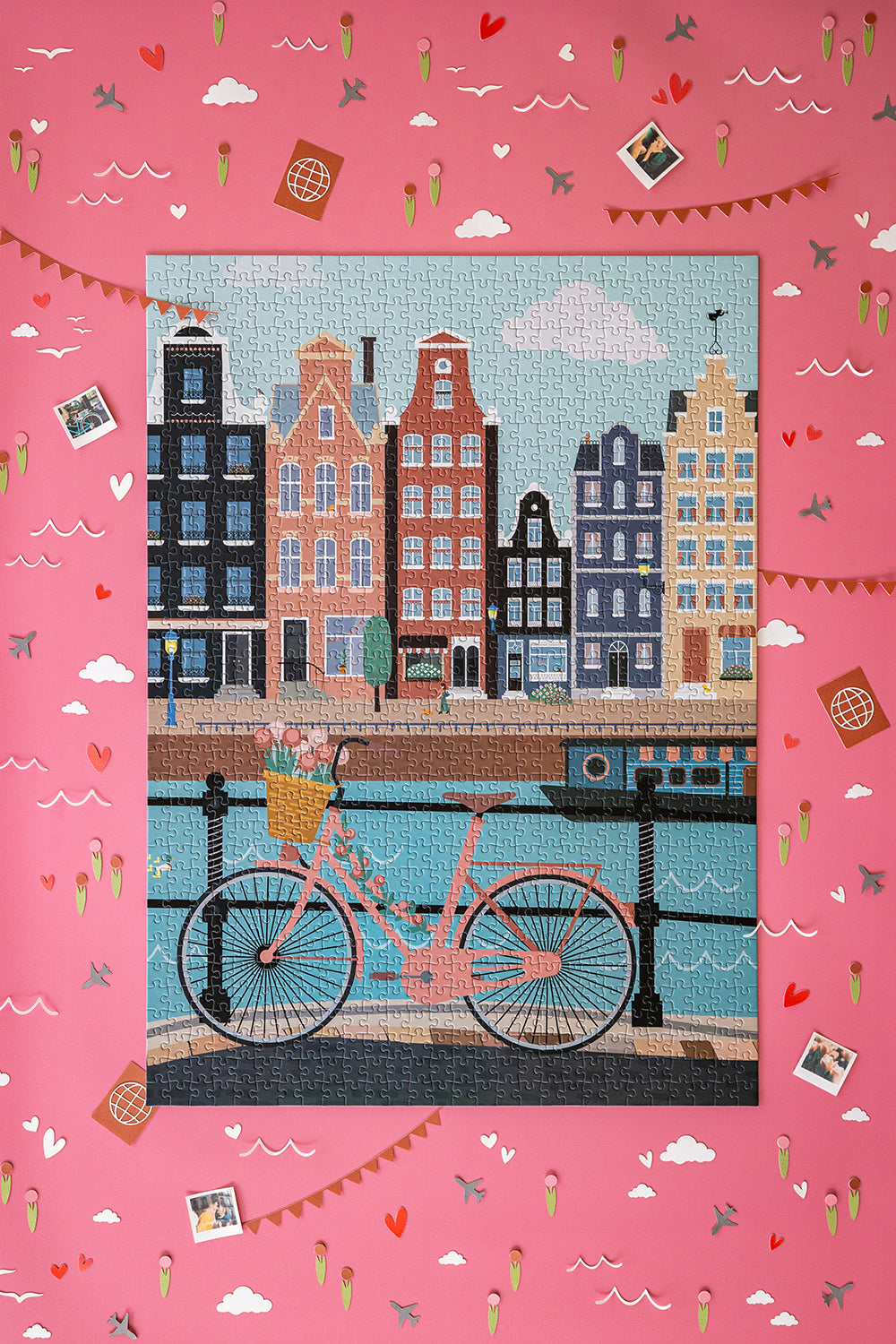 Puzzle 1000 pièces Pédalons au fil de l'eau