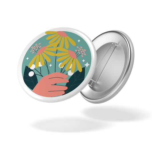 Badge AU JARDIN - Pissenlits
