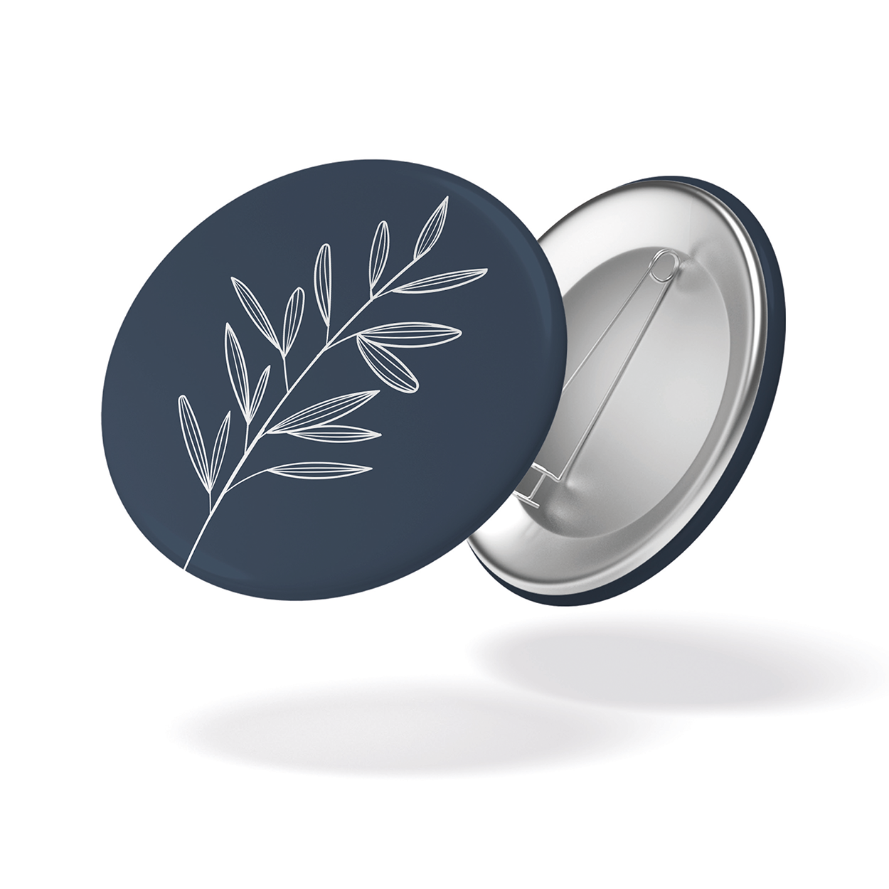 Badge - Fleur fond marine