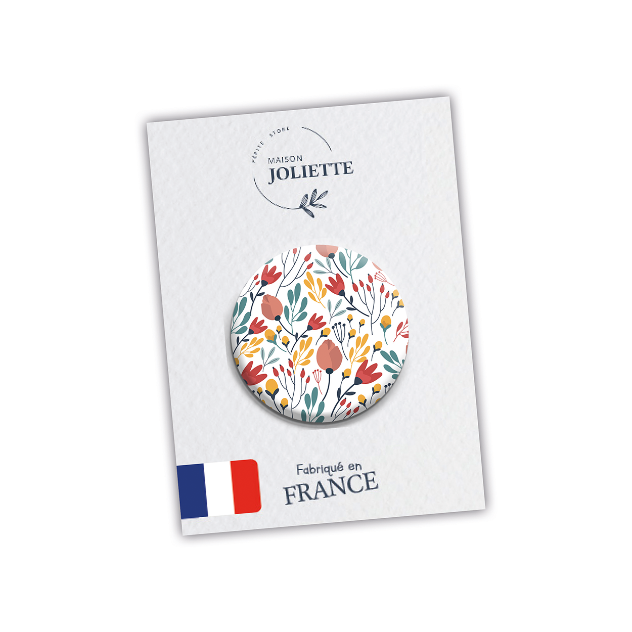 Magnet - Motif fleuri
