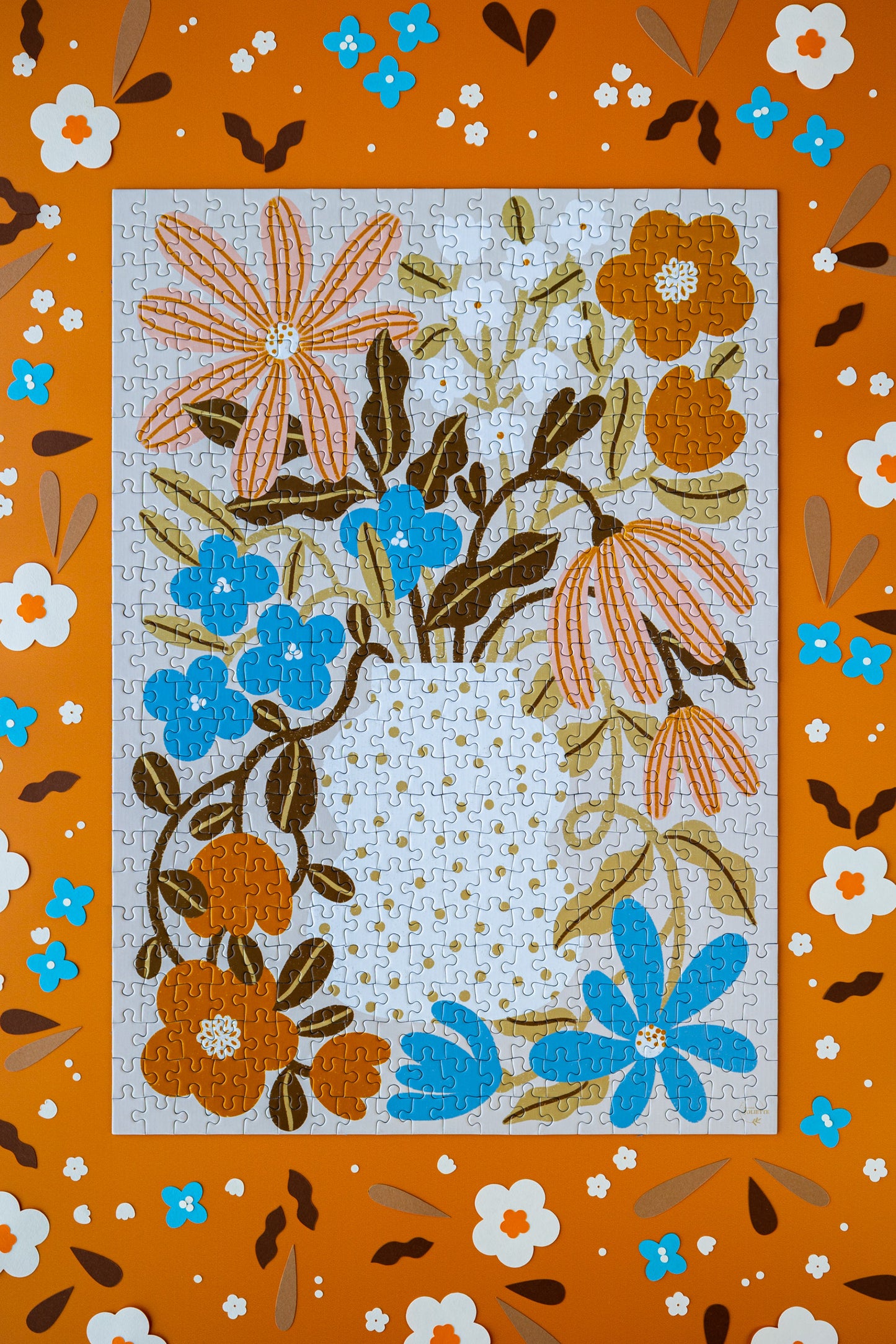Puzzle 500 pieces Myosotis & Nasturtium