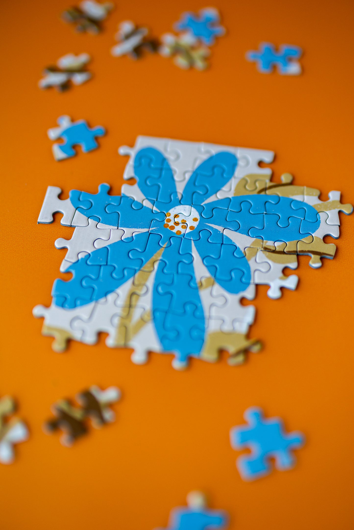Puzzle 500 pieces Myosotis & Nasturtium