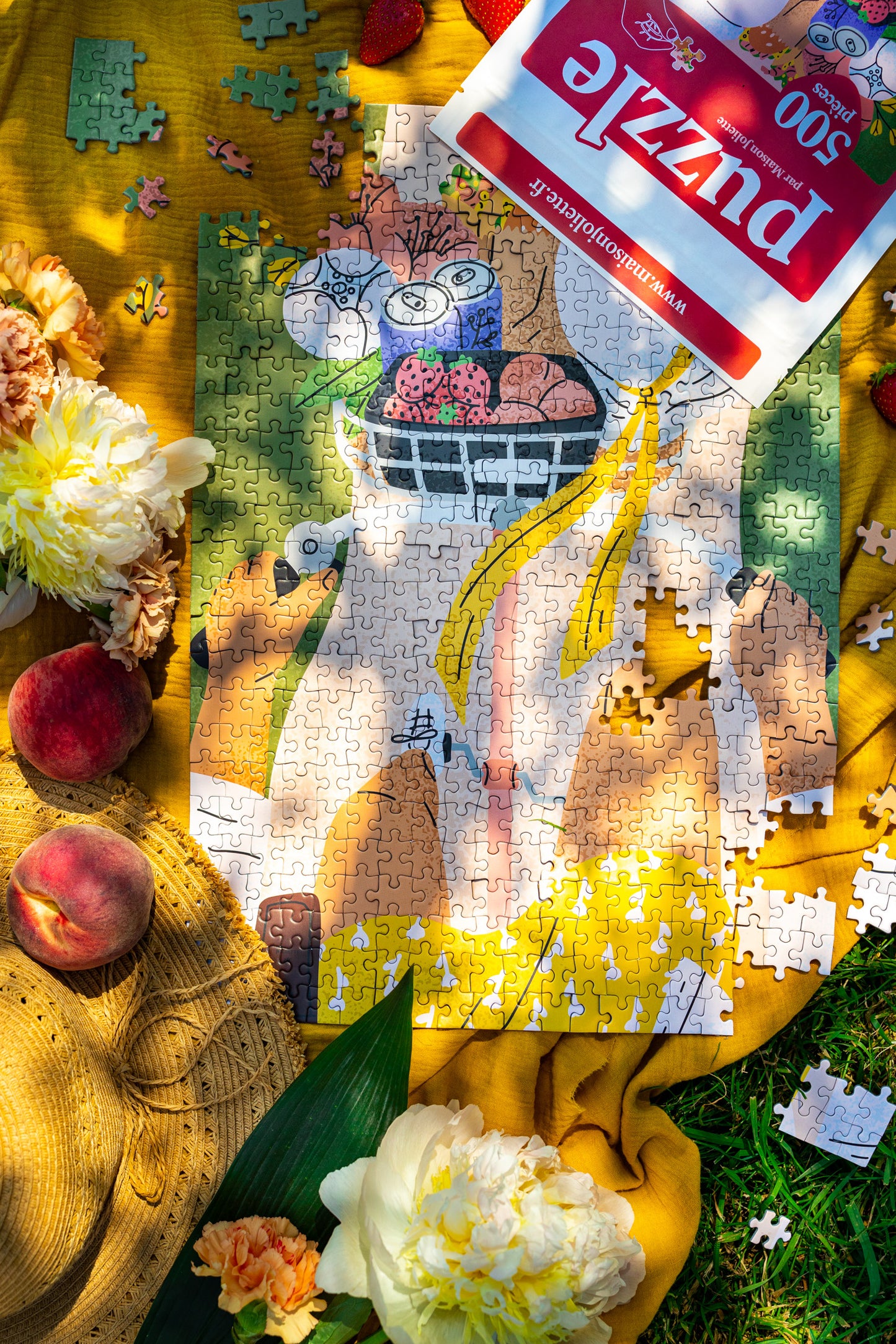 500 piece jigsaw puzzle On a bicycle