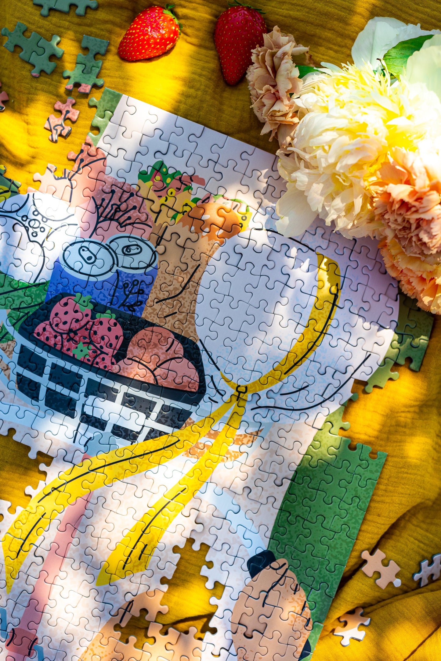 500 piece jigsaw puzzle On a bicycle