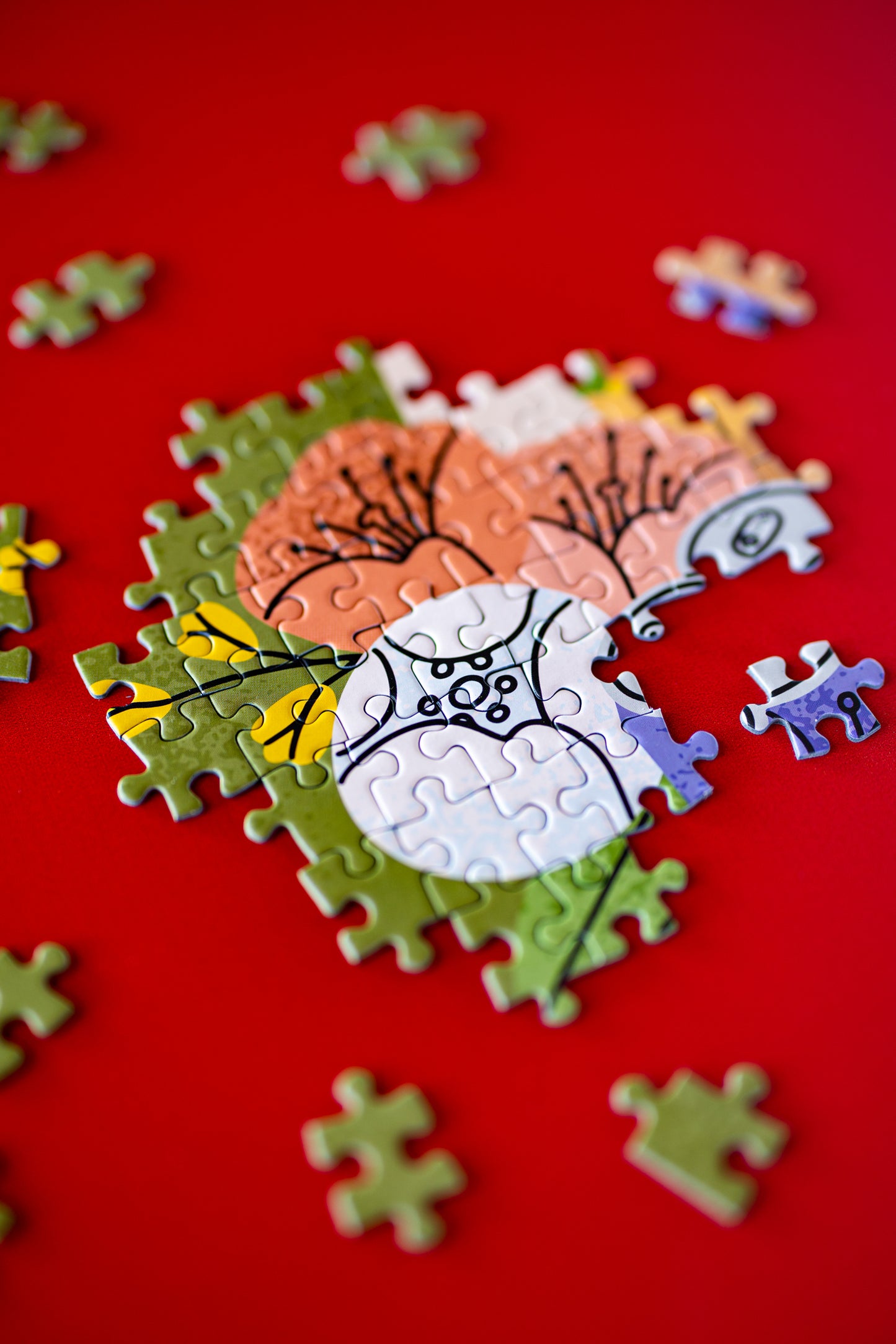 500 piece jigsaw puzzle On a bicycle