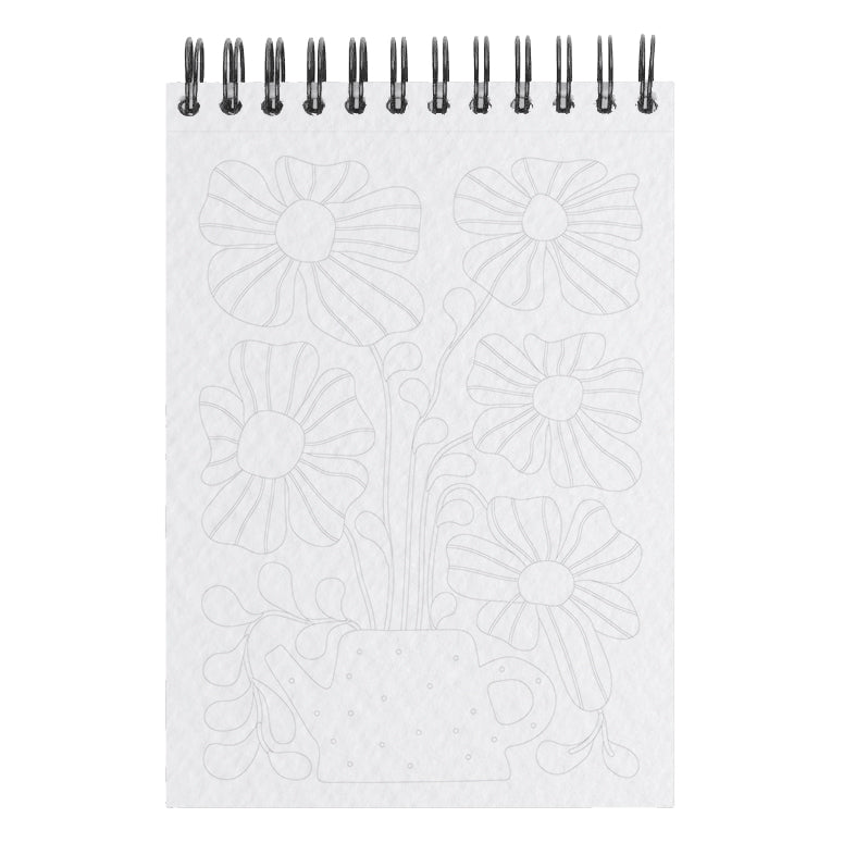 Carnet de coloriage A6 - Jardin des Muses