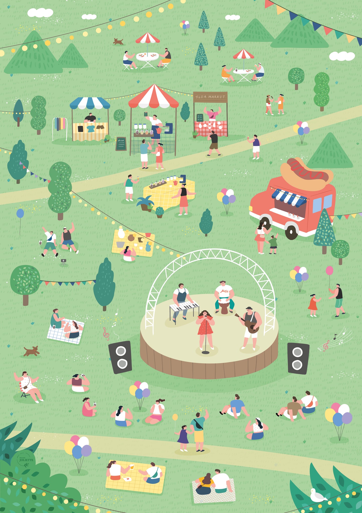 Puzzle 500 pièces Un air de fête