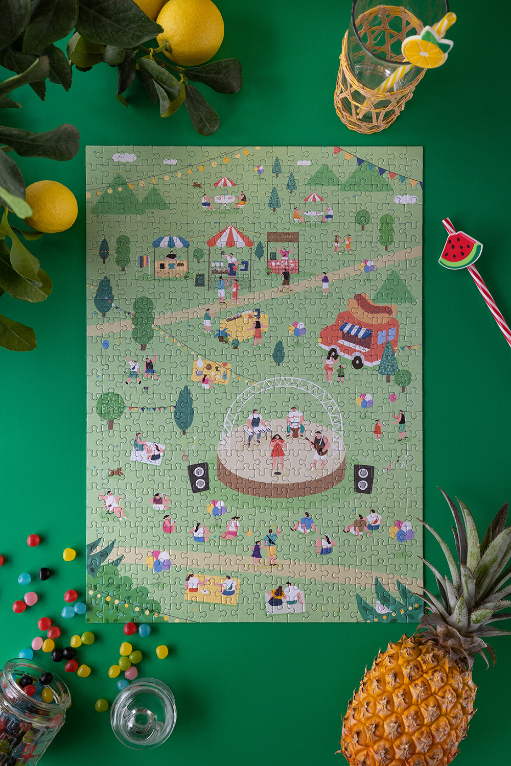 500 piece jigsaw puzzle A festive air