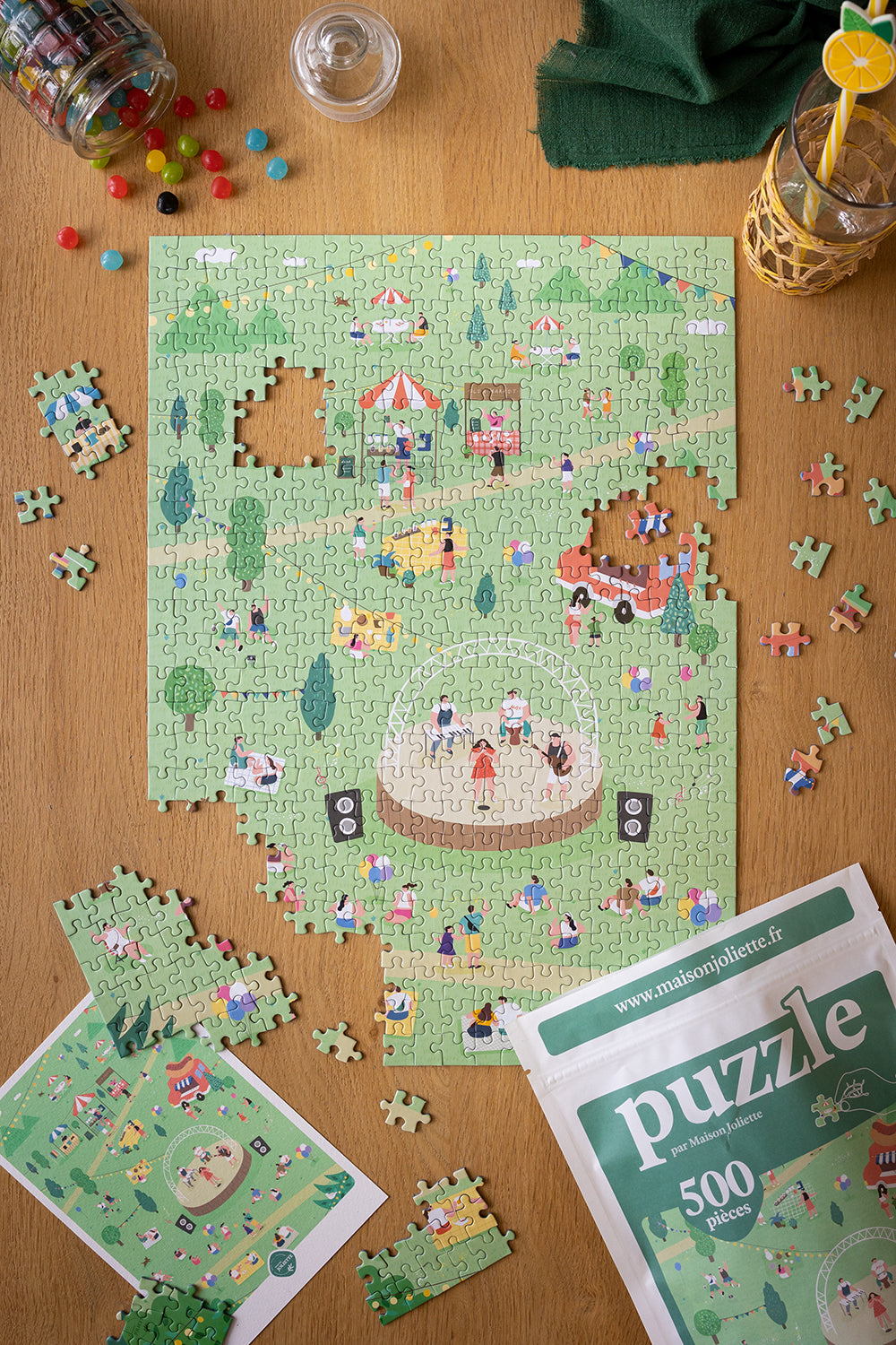 500 piece jigsaw puzzle A festive air