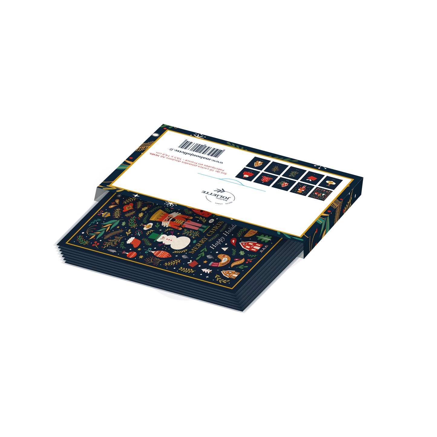 Etui de 10 cartes postales A6 - NOËL