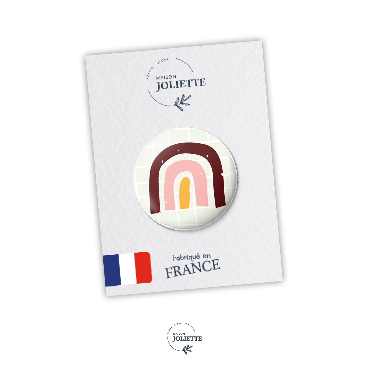 Badge COUP D'ECLAT - Arc-en-ciel