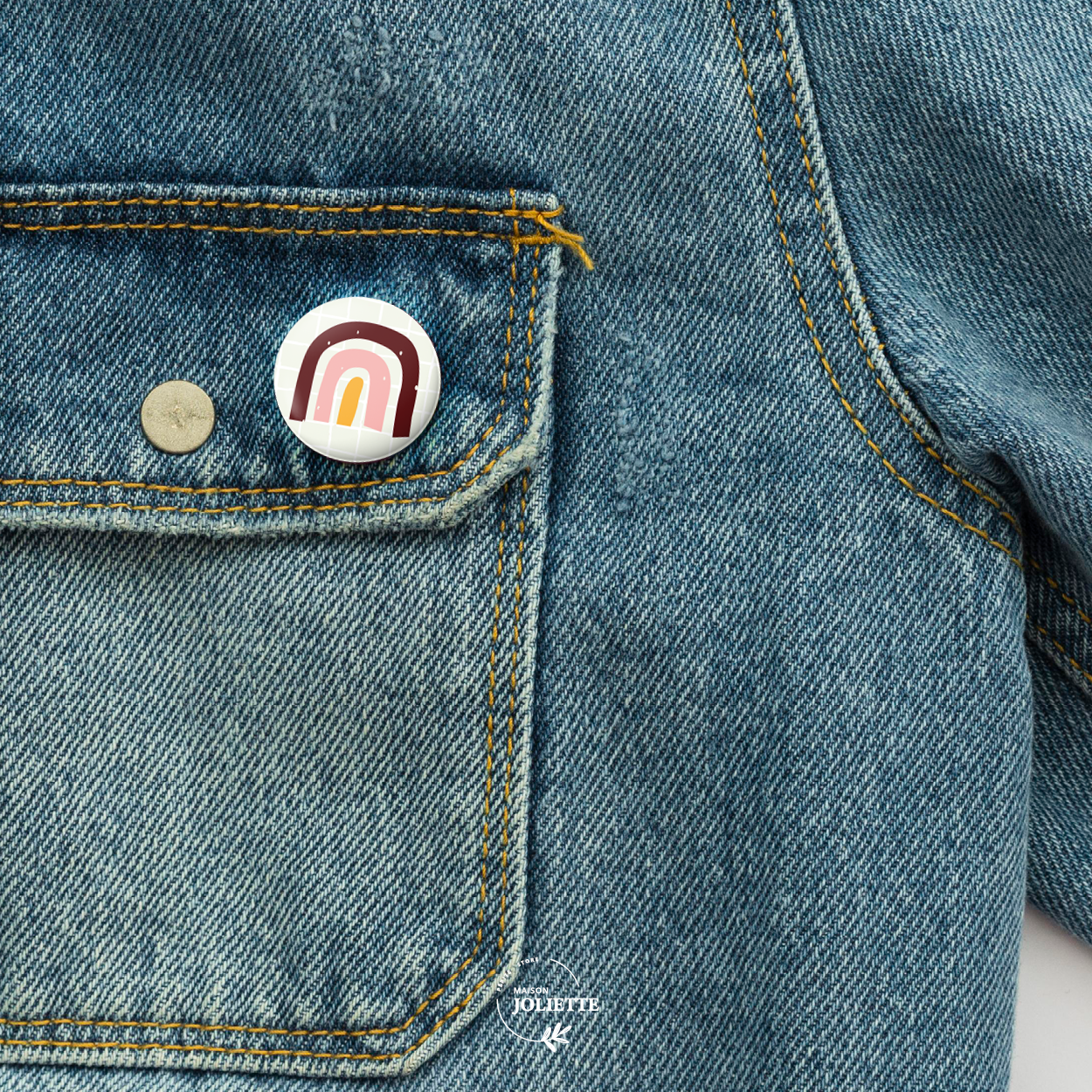 Badge COUP D'ECLAT - Arc-en-ciel