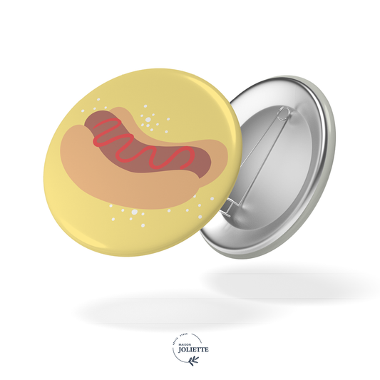 Badge UN AIR DE FETE - Saucisse