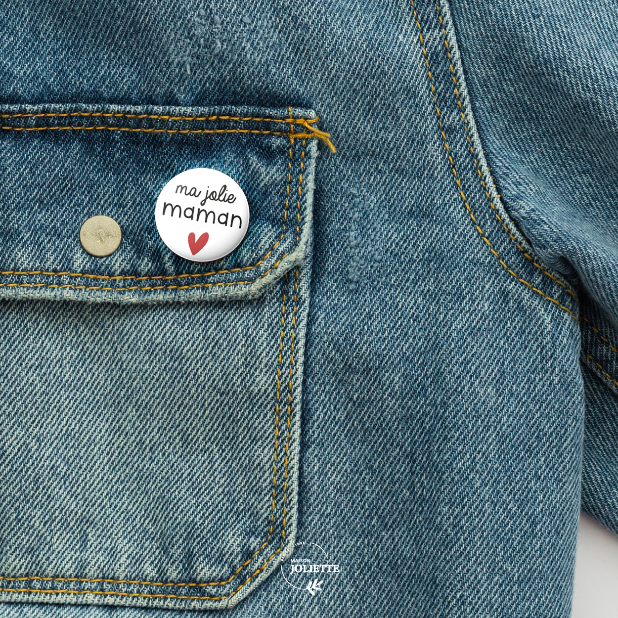 Badge LOVE - Ma jolie maman