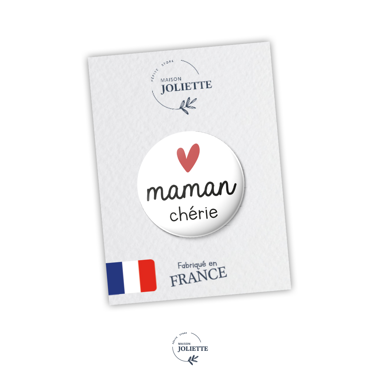 Badge LOVE - Maman chérie