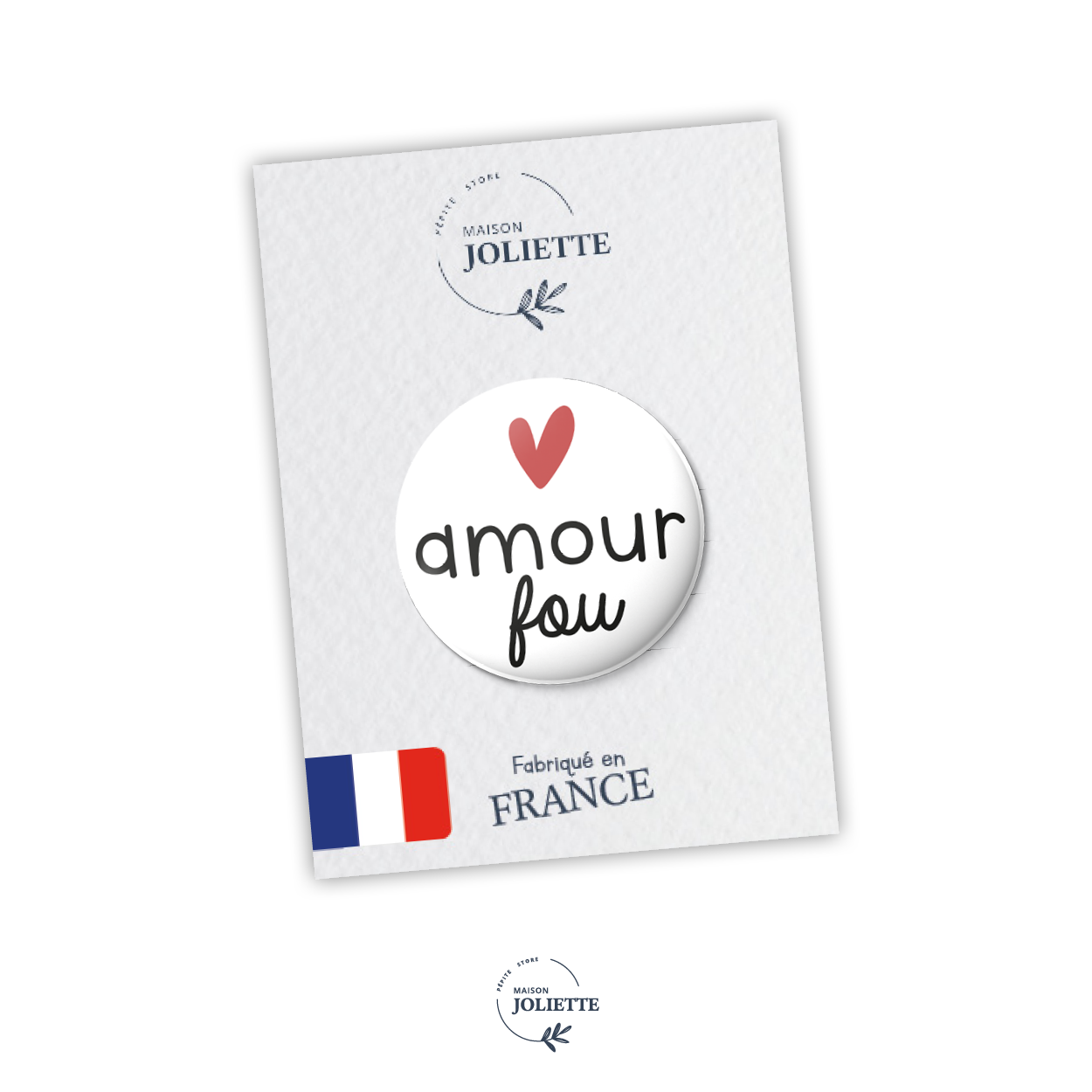 Badge LOVE - Amour fou