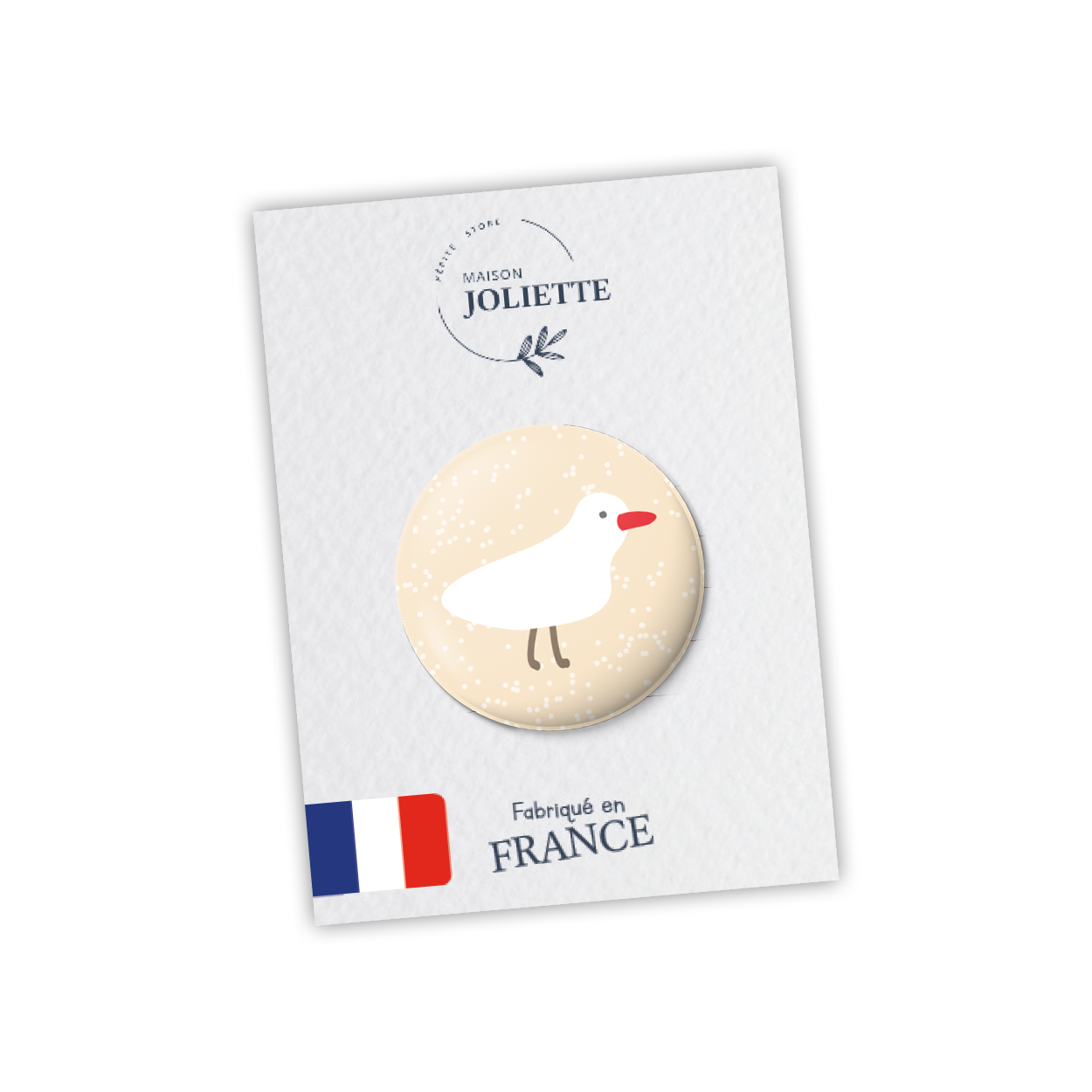 Badge CHILL & PLOUF - Mouette