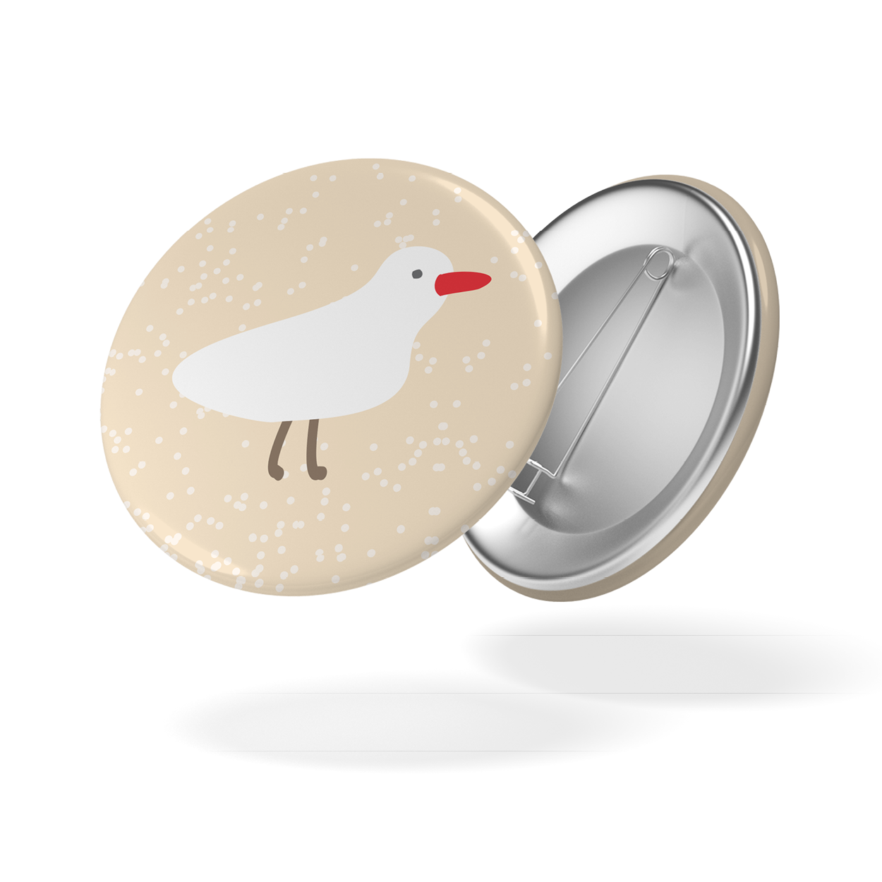 Badge CHILL & PLOUF - Mouette