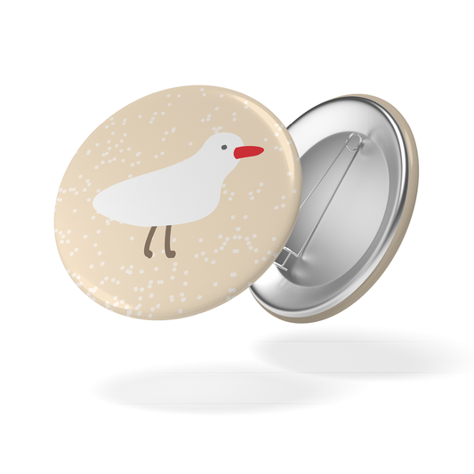 Badge CHILL & PLOUF - Mouette