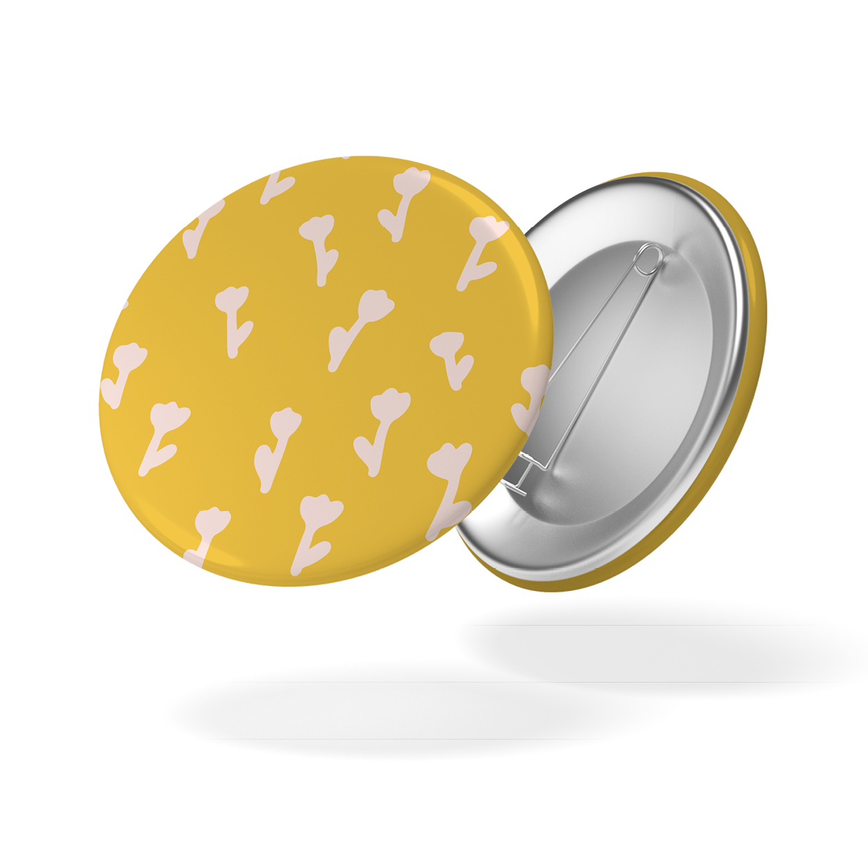 Badge A BICYCLETTE - Motifs jaune
