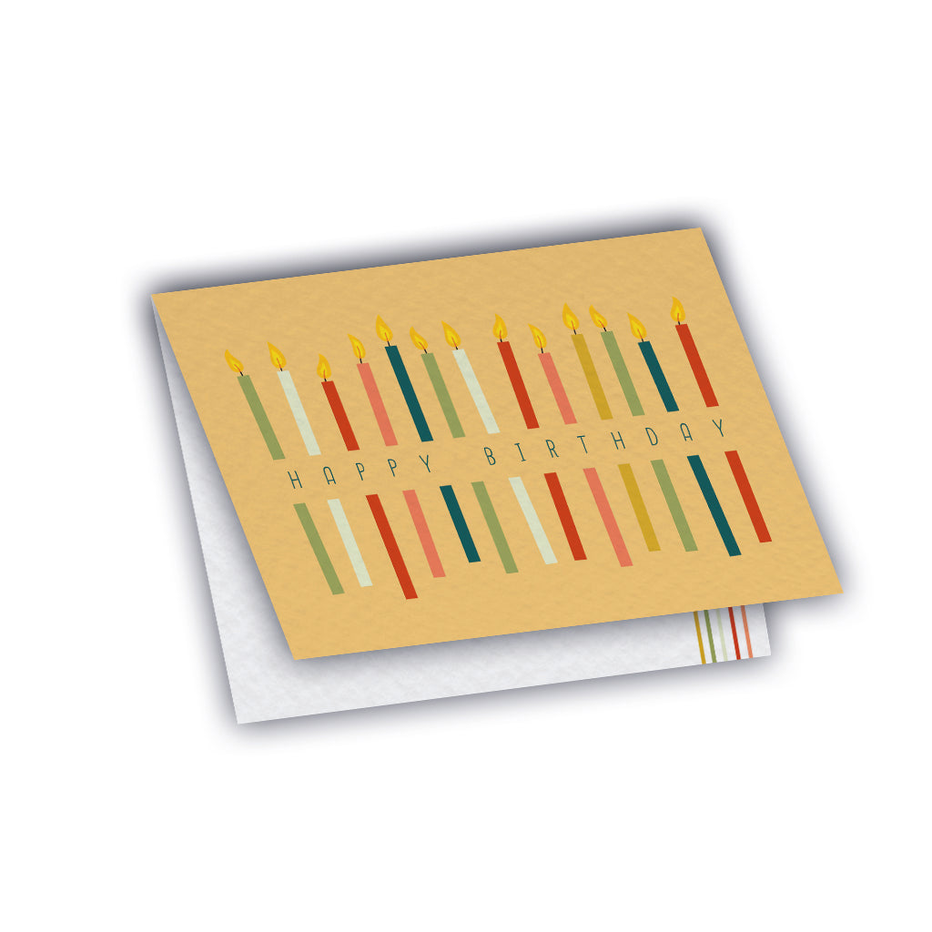 Carte de vœux - Birthday Candles