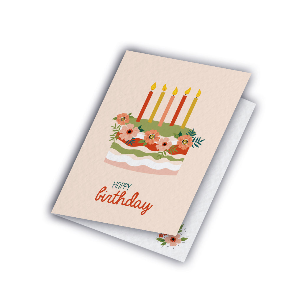 Carte de vœux - Birthday cake