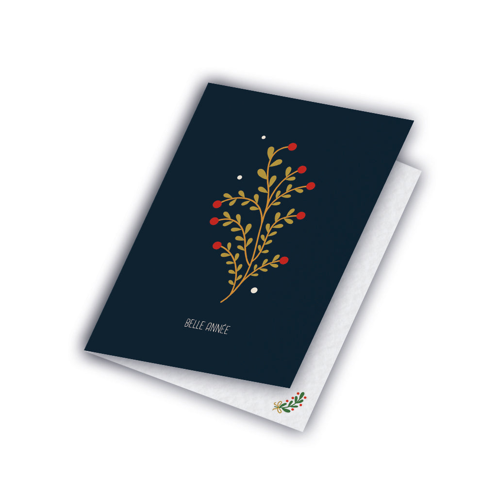 Carte de vœux - Feuillage