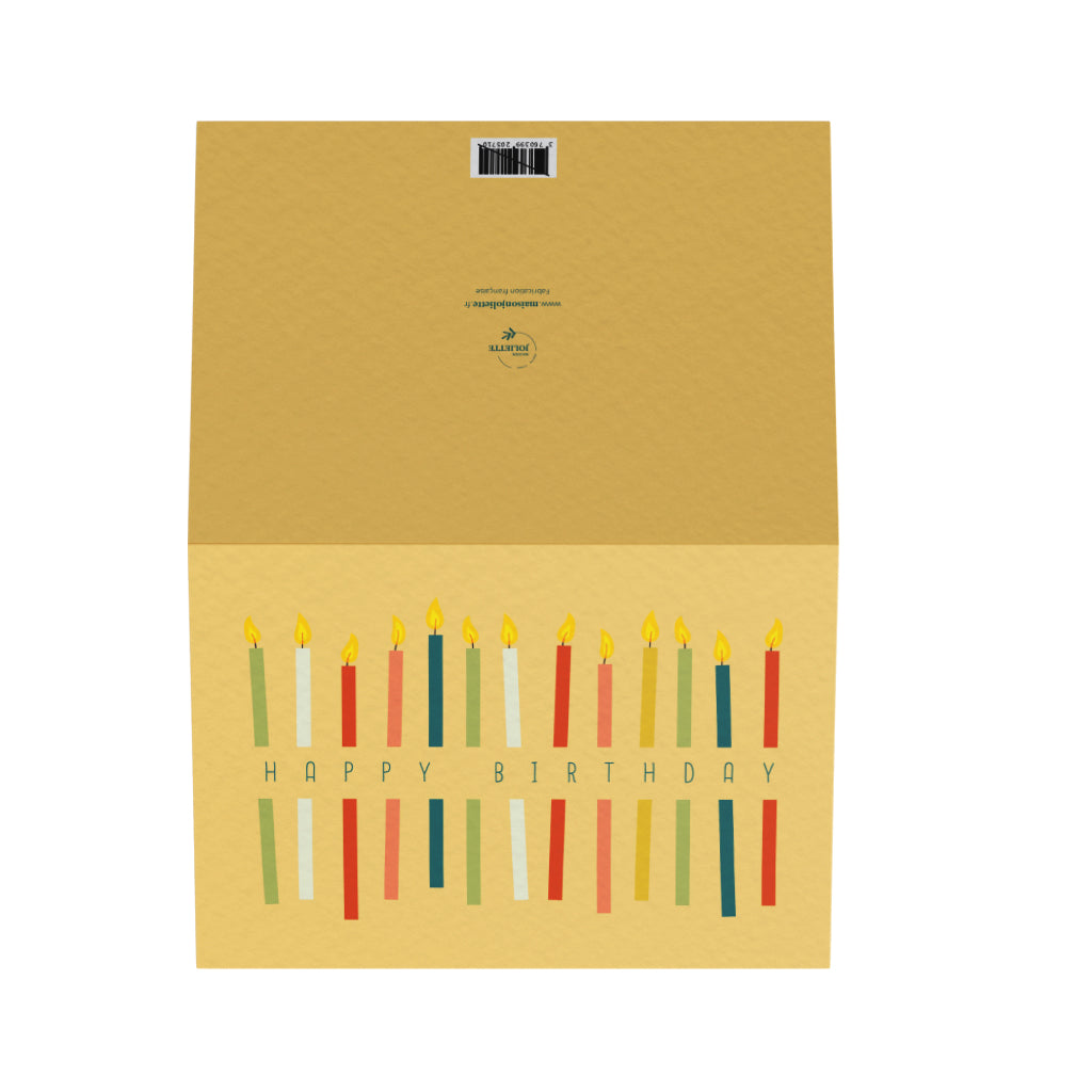 Carte de vœux - Birthday Candles