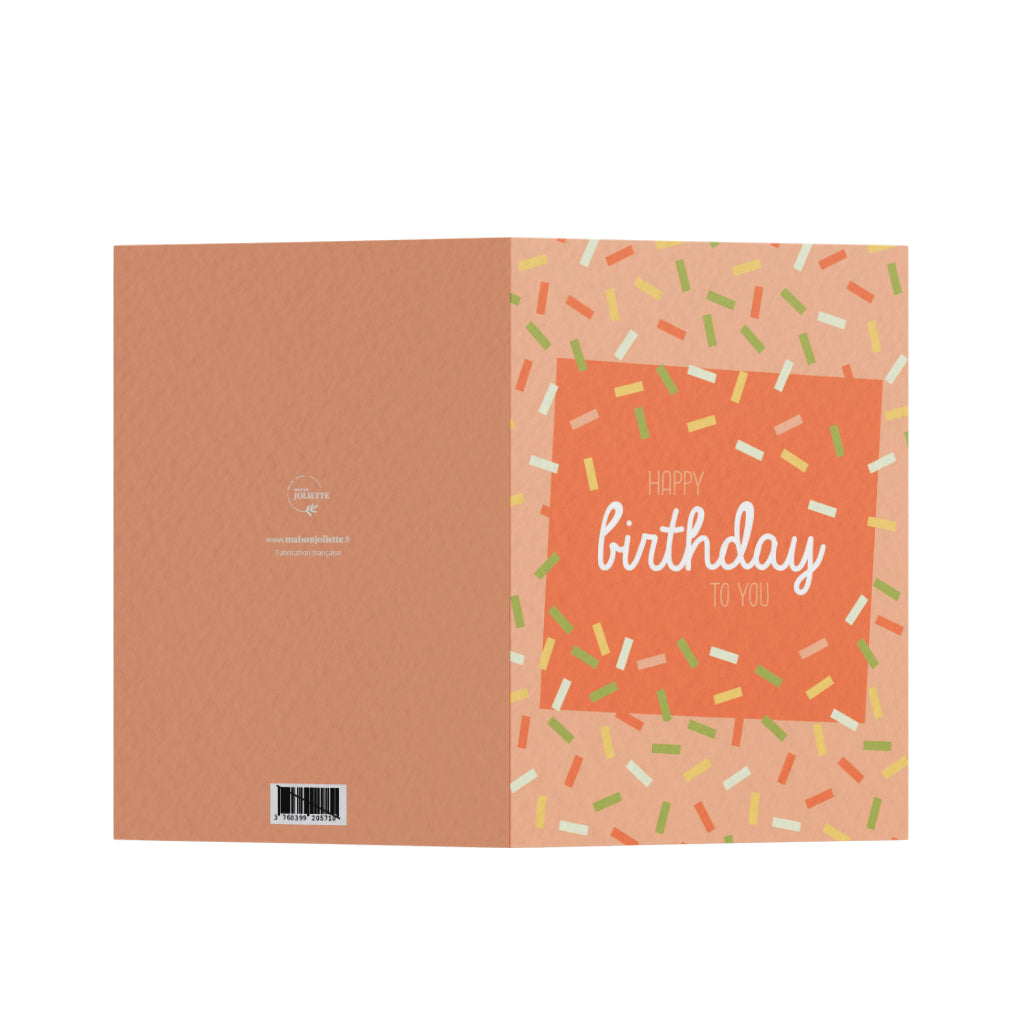 Carte de vœux - Confettis