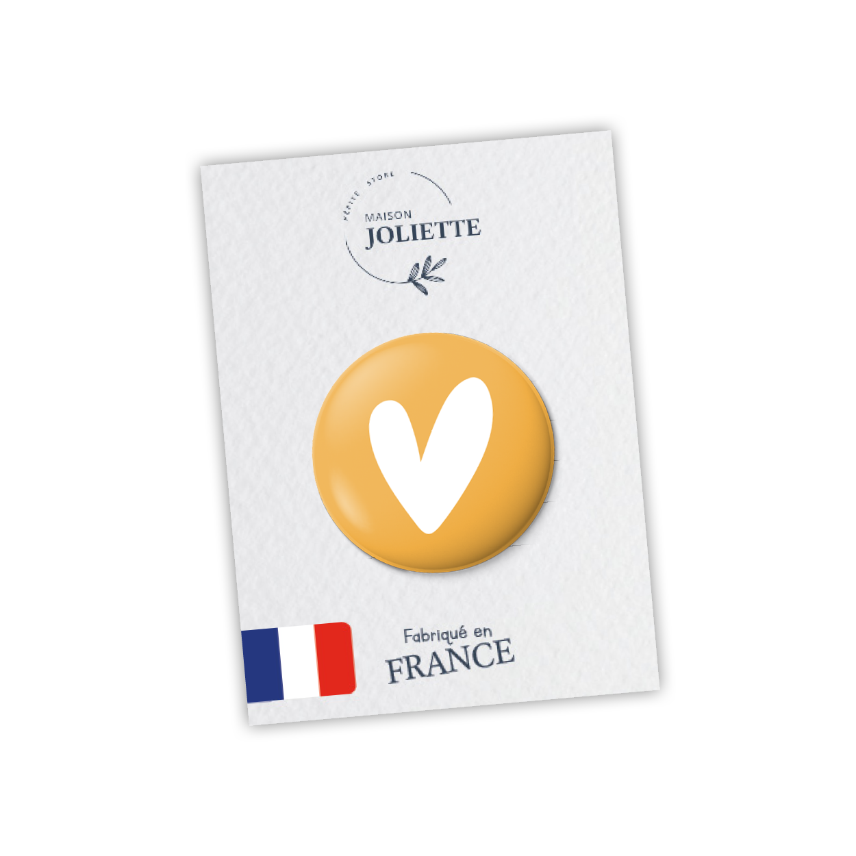 Magnet LOVE - Coeur jaune