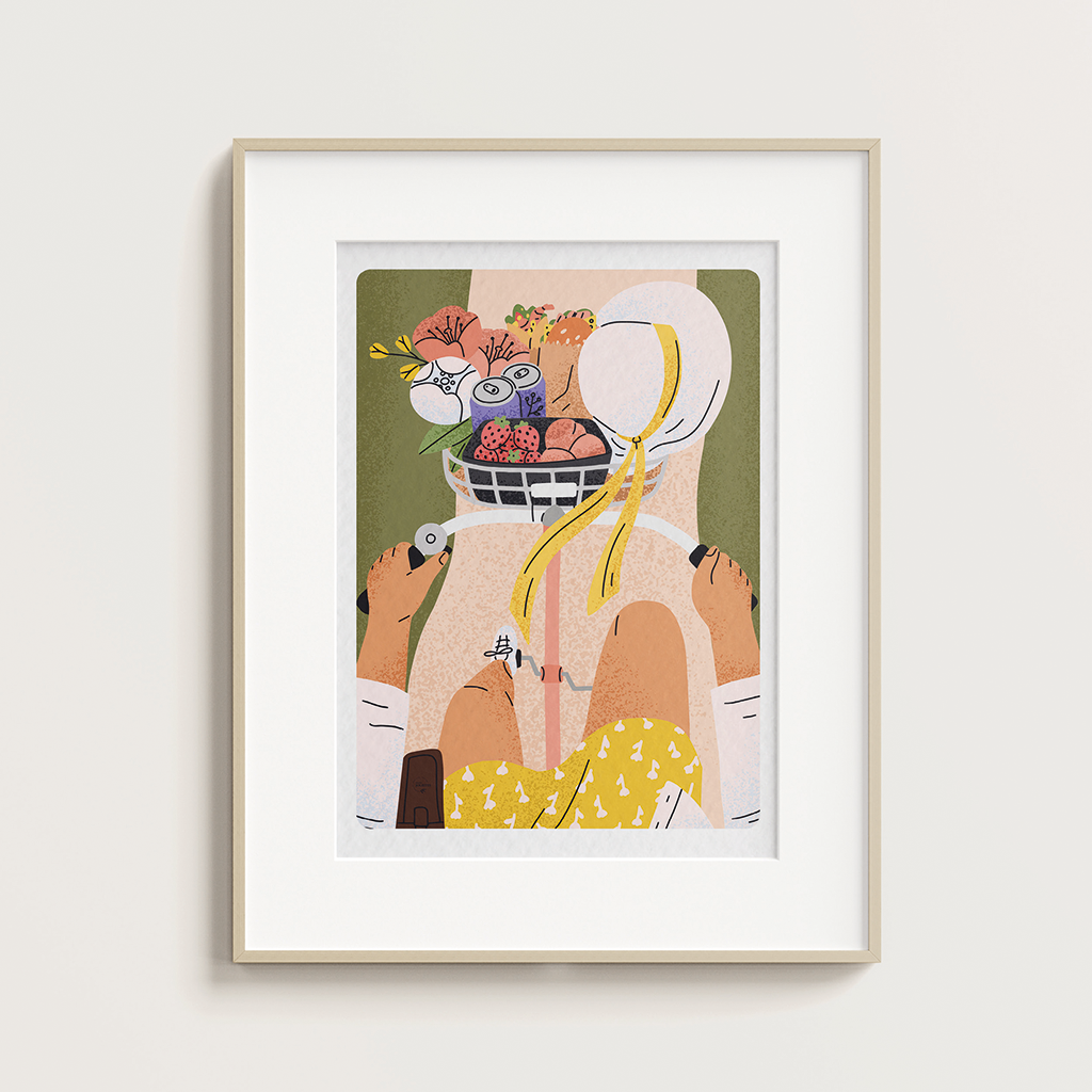 affiche-a4-déco-a-bicyclette