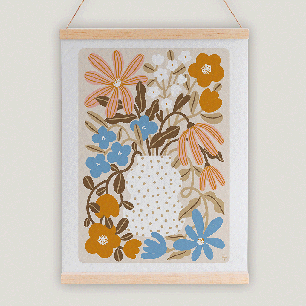Myosotis & Nasturtium - Poster