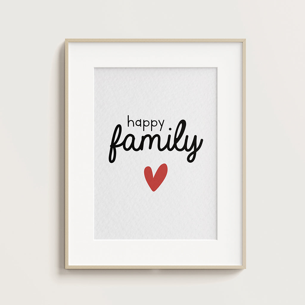 Affiche A4 - Happy family