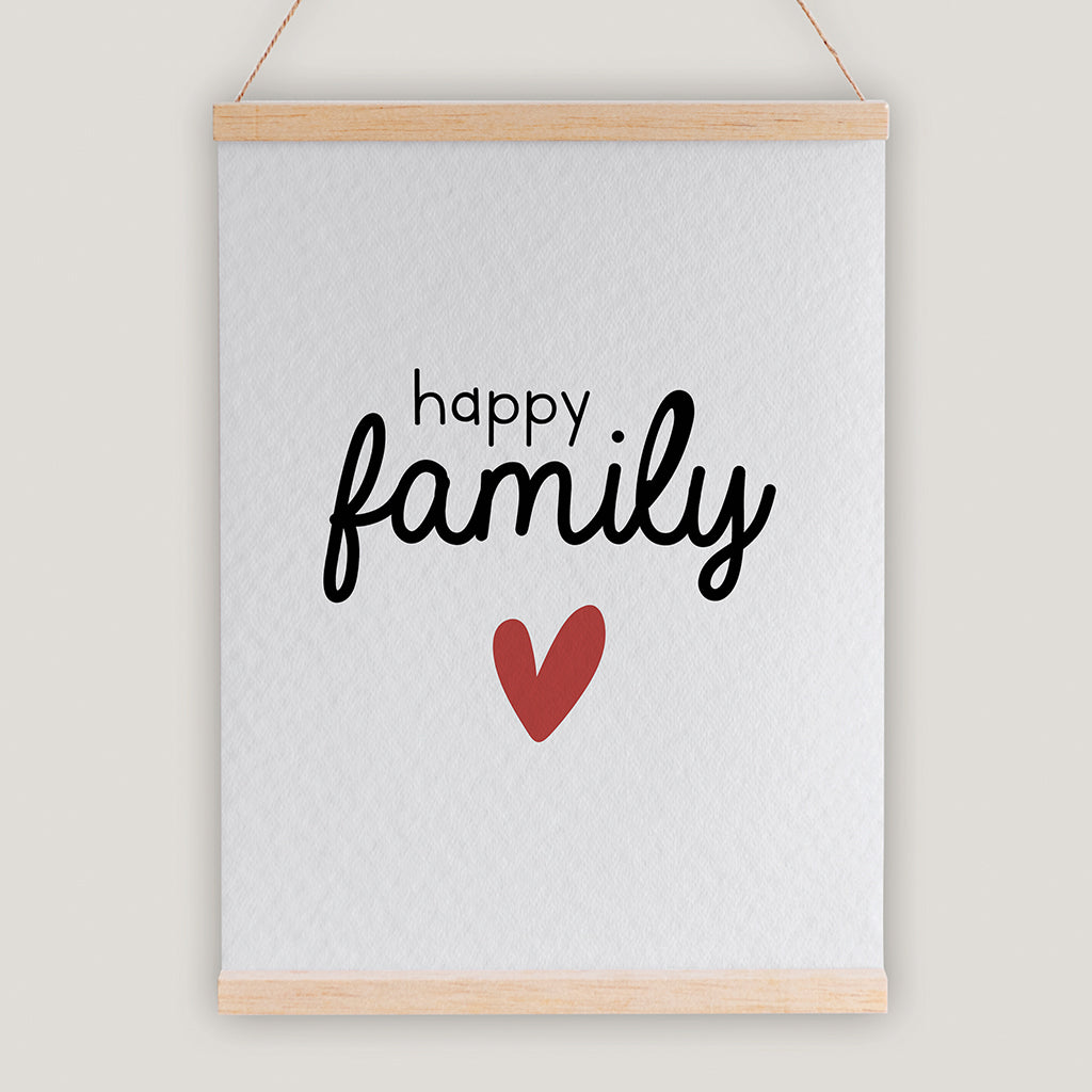 Affiche A4 - Happy family