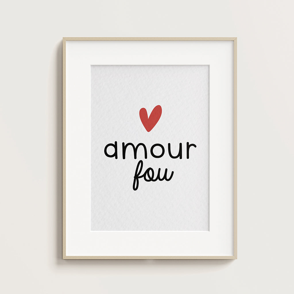 Affiche A4 - Amour Fou