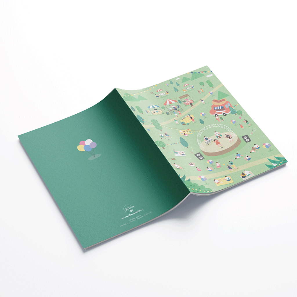 Carnet de notes A5 - Un air de fête