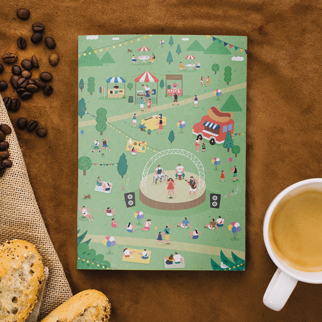 Carnet de notes A5 - Un air de fête