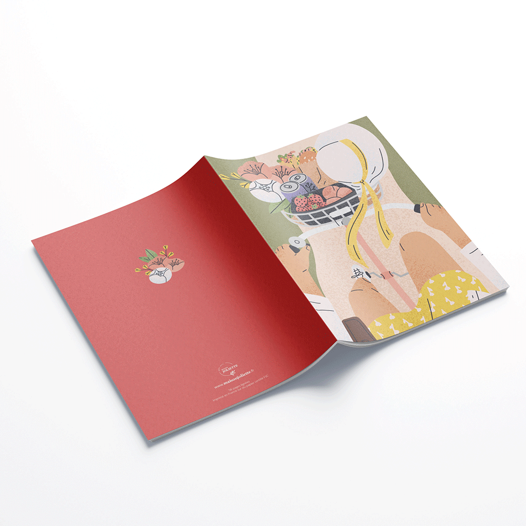 Carnet de notes A5 - A bicyclette